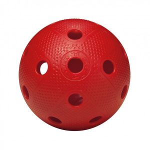 Florbalový míček červený