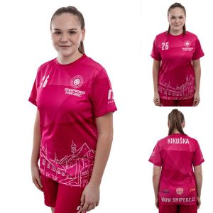 Růžové tréninkové dívčí tričko Snipers